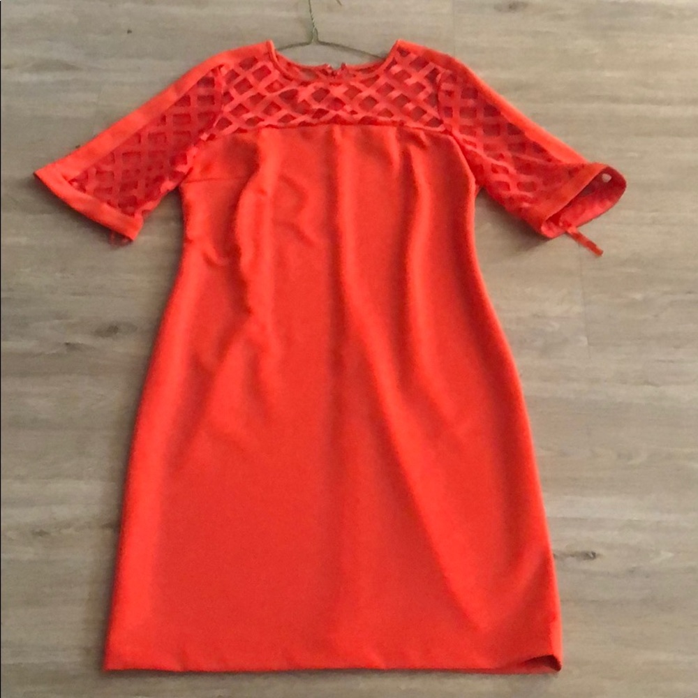 Sandra Darren Orange Dress